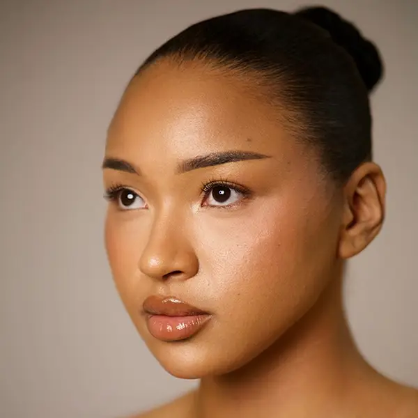 Op de foto zie je een close-up van een vrouw met een zuivere, egale huid en nagevulde lippen in een zachte V-vorm, typisch voor Russian lips. De perfecte symmetrie en subtiele glans laten het resultaat van lipfillers uit een esthetische kliniek zien. Dit na-beeld benadrukt hoe injectables de lipcontouren verfijnen zonder onnatuurlijk volume toe te voegen. De frisse, sensuele uitstraling onderstreept de waarde van cosmetische behandelingen voor huidverbetering. Zo sluit deze impressie naadloos aan bij “russian lips voor en na” en biedt het een realistische before-after ervaring.